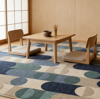Strapazierfähiger Hotelkorridor-Teppich Axminster Wilton Polyester Blumenmuster Mittellanger Flor Feuerbeständiger Maßgefertigter Flur-Bodenteppich