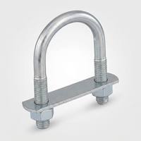 Stainless Steel U-Bolt Clamp Heavy Duty Pipe Fastener for Power Engineering Construction Equipment Installation