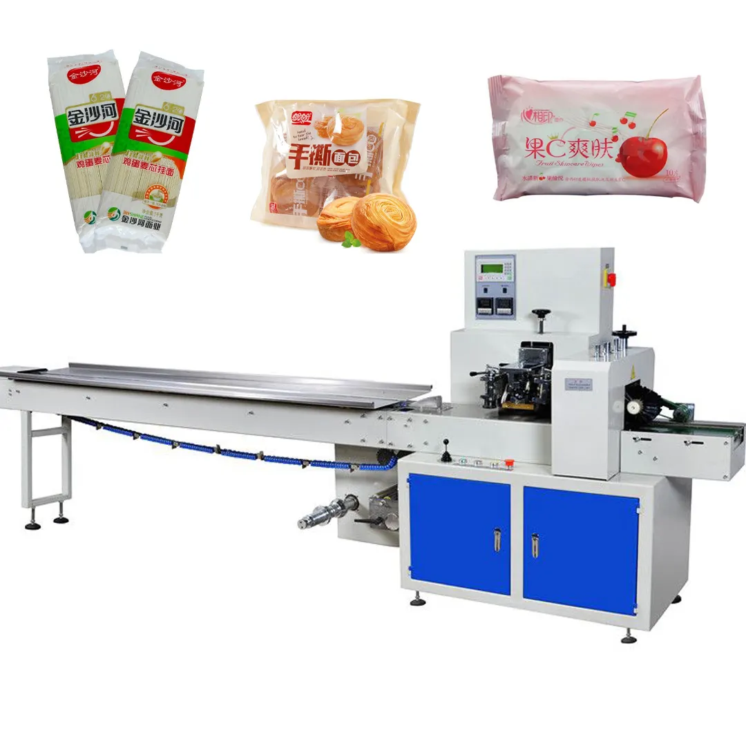 Fully automatic horizontal food wrapping flow soap pack packing machine ice cream lolly popsicle packaging machine