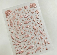 Feuilles d'autocollants OEM couleur Morandi, motif cœur à pois, autocollants décoratifs esthétiques en relief pour journal créatif
