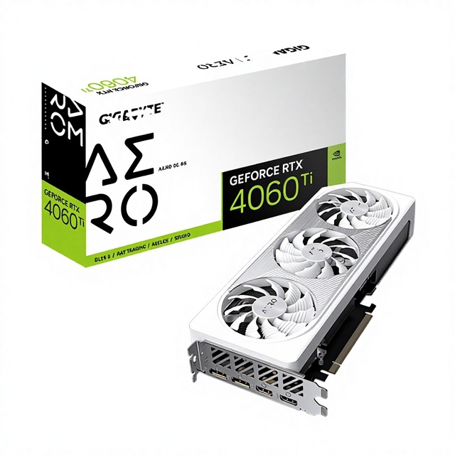 New Gaming  GigaByte  GeForce RTX 4060 Ti AERO OC 8G White Three Fan GDDR6 8GB 4060 Ti Graphics Cards for Black Myth