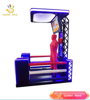 Machine de boxe électronique d'arcade à monnayeur, jeu d'amusement 220V en métal et plastique, prise UE, garantie 1 an