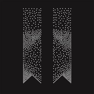 Aprise - Bling Iron on Random Cheer Bow Strip Strass Transfert Hotfix Garniture Appliques - Product Image 3