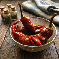 Piments rouges marinés KYAARI de qualité supérieure, saveur épicée et piquante, conservés à l'huile, fabriqués avec des ingrédients frais, prêts à consommer, indiens, 25 kg