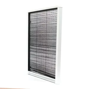 Ucuz geri çekilebilir Plisse pilili pencere alüminyum pilili sivrisinek teli pilili ekran perdesi