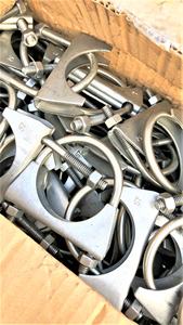 यू प्रकार दबाना स्टेनलेस स्टील यू बोल्ट भारी शुल्क निकास स्टील मफलर पाइप Clamps के लिए कार - Product Image 4