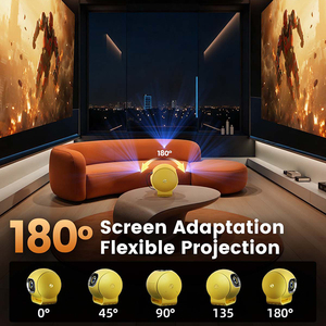 Proyector inteligente LCD Q3 de 200 lúmenes, 4K, 35-200 pulgadas, portátil, con corrección trapezoidal automática, 1080p, gran éxito de ventas. - Product Image 6