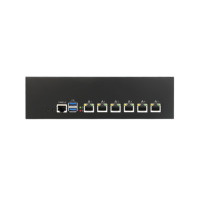 1U Rackmount Chassis 2/3th Gen PC Server 6 * LAN Firewall alat Firewall rute komputer Linux Ubuntu Opnsense Mikrotik