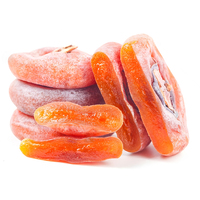 NATURAL PURE Fabricant AD Fruits de kaki rouges lyophilisés Sucrés Délicieux Vegan Kakis en vrac Emballage sous vide en provenance de Chine