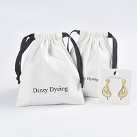 Usine en gros peut personnaliser LOGO, petit sac en coton, sac en toile à cordon sac en toile de stockage de bijoux ODM/OEM