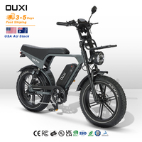 Vélo de montagne électrique OUXI 20 pouces 250W V8 Pro, stock d'usine, livraison rapide, entrepôt Australie, batterie lithium 15AH, Ebike