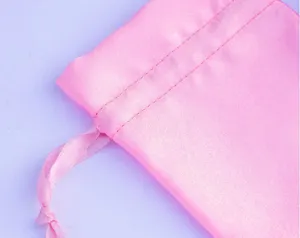 Bolsas de satén personalizadas para pelucas, bolsa antipolvo, paquetes de satén, bolsas de lencería sexy