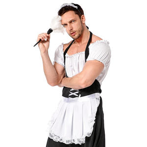 Mens French Maid Uniform Dress For Cosplay Maid Lolita Costume Dress Funny Bucks Hens Outfit - Product Image 5