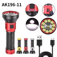 Lampe de poche puissante XTE 30W LED 4500 Lumens USB affichage de puissance étanche Camping travail réparation lumière Flash extérieure