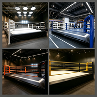 Anneau de boxe en acier galvanisé soudé anti-rouille, OEM ODM, logo personnalisé, pour salle de sport