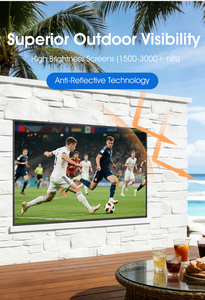 Pantalla 4K UHD de Alto Brillo Legible Bajo la Luz Solar, Resistente al Agua IP66, para Patio, Balcón, Piscina, Restaurante, Televisor para Exteriores - Product Image 5