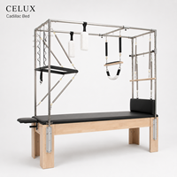 Equipo Profesional Ajustable de Pilates Cadillac Reformer para Entrenamiento de Cuerpo Completo, Duradero, Portátil, Ecológico, de Roble, para Uso Comercial