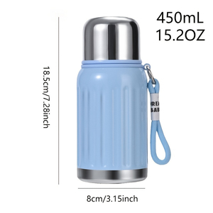 Gobelet isotherme en acier inoxydable 316, mini thermos de poche avec sangle, tasse cadeau - Product Image 3