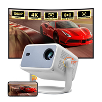 JUNUO Nouveautés L018 Full HD 1080p OS 14 Projecteur Télécommande vocale Home Cinéma Proyector Mini Projecteur vidéo intelligent portable