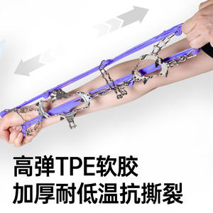 Crampons Shishine à 19 dents en alliage d'aluminium unisexe, chaînes antidérapantes pour chaussures de neige et d'escalade sur glace, équipement de randonnée en extérieur - Product Image 4