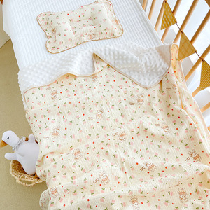 Coperta Avvolgente per Neonati Personalizzata Super Morbida a 4 Strati in Cotone Organico 400TC Antibatterico, Mussola a Pois per Bambini Oltre 4 Anni - Product Image 3