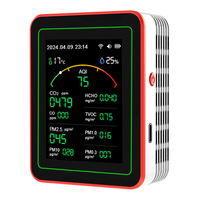Moniteur de qualité de l'air WiFi 15-en-1 intelligent, détecteur de CO2, PM2.5, HCHO, TVOC, CO, analyseur de gaz portable, moniteur de qualité de l'air intérieur, IP54, écran LCD