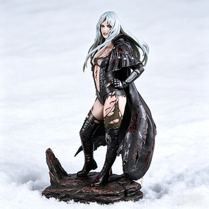 Sexy sanguinante femminile cavaliere statua personalizzata - Product Image 3