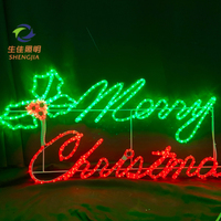 Guirlande lumineuse LED décorative pour Noël, cadre en fer, étanche IP65, personnalisable, motif au choix, pour intérieur et extérieur, télécommande, directement de l'usine