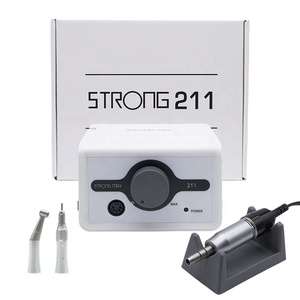 Micromotore Dentale Coreano Strong 211 35000rpm Tipo 108E con Manipolo Dritto e Contrangolo per Lucidatura - Product Image 1