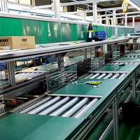 Convoyeur de ligne de montage semi-automatique à arrêt et marche avant, haute efficacité et vitesse réglable pour postes de travail manuels