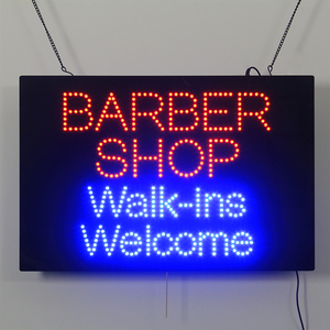16*24 "siêu sáng LED cửa hàng cắt tóc Walk-INS chào đón trong nhà dấu hiệu ánh sáng nhấp nháy quảng cáo mở dấu hiệu cho Thẩm mỹ viện cửa hàng - Product Image 4
