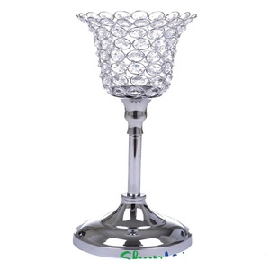Handmade Luxury <b>Crystal</b> Candle Holder Gold Plated Metal Decorative Candle <b>Stand</b> for Modern Home Wedding for Christmas - Product Image 3