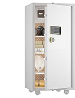 TIGERKING 11.5 Cu Ft Brankas Rumah Tugas Berat Besar, Kunci Layar Sentuh Digital, Anti Maling, Rak Dapat Disesuaikan, Lemari Perhiasan Putih
