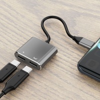 Adaptateur de station d'accueil Type C pour lunettes intelligentes AR 2 en 1, hub USB C 4K 60Hz pour téléphone, ordinateur, console de jeu, Switch