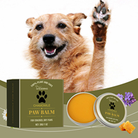 Baume pour pattes de chien et de chat avec huile minérale, cire d'abeille et pétrolatum, soin hydratant doux et adoucissant pour les coussinets des pattes, 30g