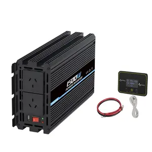 Hors réseau dc12v/24v à ac110v/220v 1.5kva 1500W onduleur de voiture à onde sinusoïdale 12V 220V