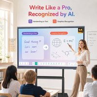 Tableau blanc interactif intelligent 86 pouces 4K UHD RK3576 Android 16 Ready pour l'éducation et les conférences