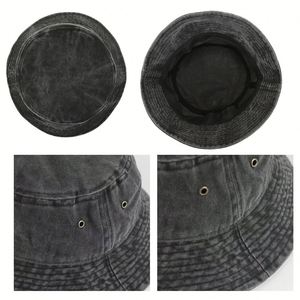 Chapeau Bob en Coton Jersey Lavé, Pliable, pour l'Été, les Voyages, la Plage, le Soleil, Style Vintage, Casquette de Pêcheur - Product Image 2