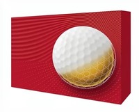 Qiancheng Vente en gros Lot de 12 balles de golf blanches, revêtement en uréthane multicouche, 332 fossettes, dureté 80-90, 45g, tournoi, 1,68 pouce