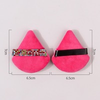 Outil de maquillage de bouffée de poudre de miel doux triangulaire Portable réglage de tache convivial pour les débutants outil de beauté boîte d'éponge nouvelle vente en gros