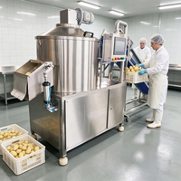 PLC-gestuurde fruit- en groenteschiller, volautomatische zoete-aardappel schilmachine, industriële aardappelschilmachine
