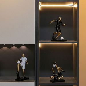 Modern Soccer Ornaments Resin Figure Sculpture Crafts Football Player Handicraft Home Living Room Desktop Decoration - Product Image 4