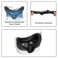 Aksesoris VR Pelindung Silikon untuk Meta Quest 3s, Penutup Headset VR, Masker Wajah, Penutup Lensa, Pelapis Kontroler