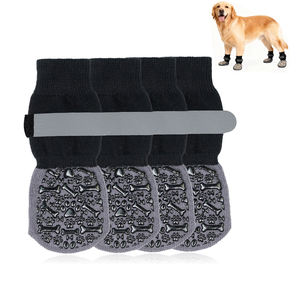 सुंदर हड्डी पंखा के साथ गैर-पर्ची कुत्ते मोजे, सर्दियों के गर्मियों के लिए लकड़ी के फर्श के मोजे के लिए इनडोर कुत्ते मोजे - Product Image 1