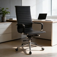 Chaise de direction de luxe à dossier haut pour bureau, confortable, Sillas De Oficina De Lujo, chaise ergonomique en cuir PU