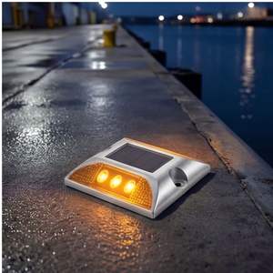 Marcador <span class=keywords><strong>de</strong></span> Señalización <span class=keywords><strong>de</strong></span> Tráfico Integrado, Resistente al Agua, <span class=keywords><strong>de</strong></span> Aluminio, con Energía Solar, para Advertencia en el Borde del Empapadero <span class=keywords><strong>de</strong></span> Aeropuertos - Product Image 4