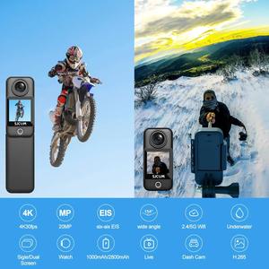 Cámara de Acción de Bolsillo C300 4K FHD con Sensor de Imagen CMOS, WiFi 5G, Resistente al Agua hasta 30 m, Larga Duración de Batería, para Deportes en Bicicleta, MicroSD - Product Image 6