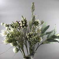 Bouquet de fleurs artificielles en EVA et PE de style nordique, fausse Protea Thistle pour salle d'exposition moderne et design intérieur minimaliste