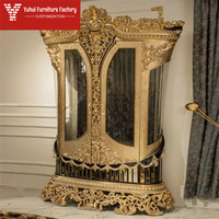Table à manger en bois massif de style rococo européen, forme ovale de luxe à la française, pour la maison ou l'hôtel, meuble d'entrée