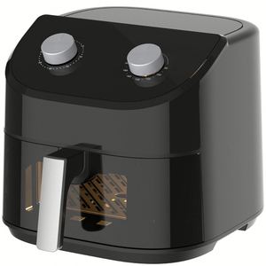 Nueva Freidora de Aire Eléctrica 2026 de 5.9L con Pantalla LCD, Diseño Cuadrado, Revestimiento Antiadherente, Temperatura Ajustable de 80-200°C para Uso en Garaje - Product Image 1
